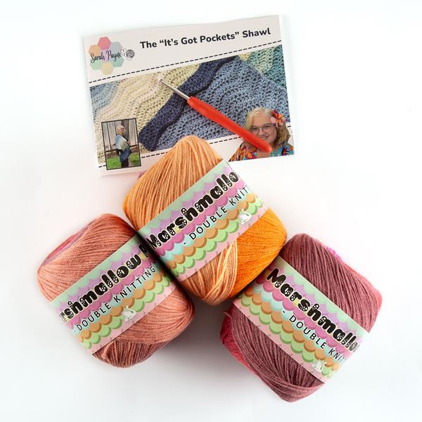 Sarah Payne Crochets The "It's Got Pockets" Wrap - Includes: Patt - 225396