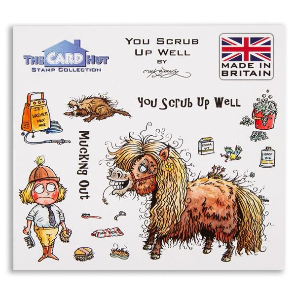 The Card Hut - Mark Bardsley You Scrub Up Well Stamp Set -14 Stam - 229408