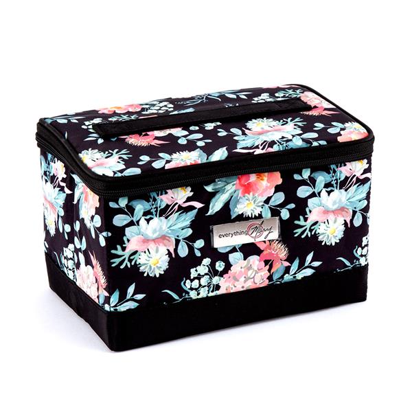Everything Mary Black Floral Sewing Case - 231273