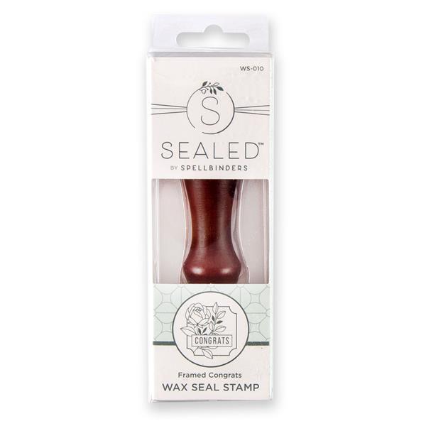 Spellbinders Wax Seals with Handle Framed Congrats - 231583