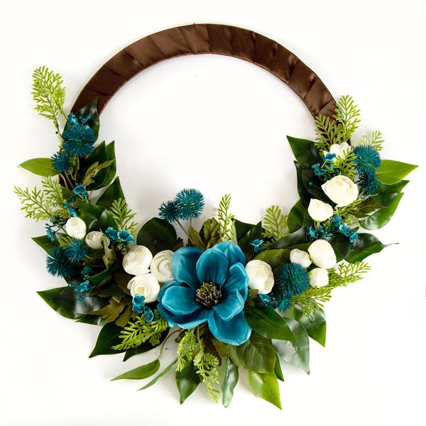 Dawn Bibby Teal Magnolia Wreath Kit - 233700