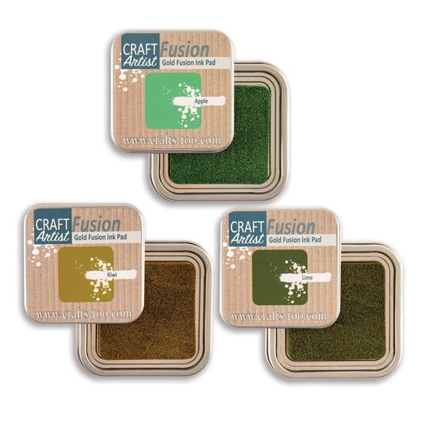 Craft Artist Gold Fusion Ink Pad Lime