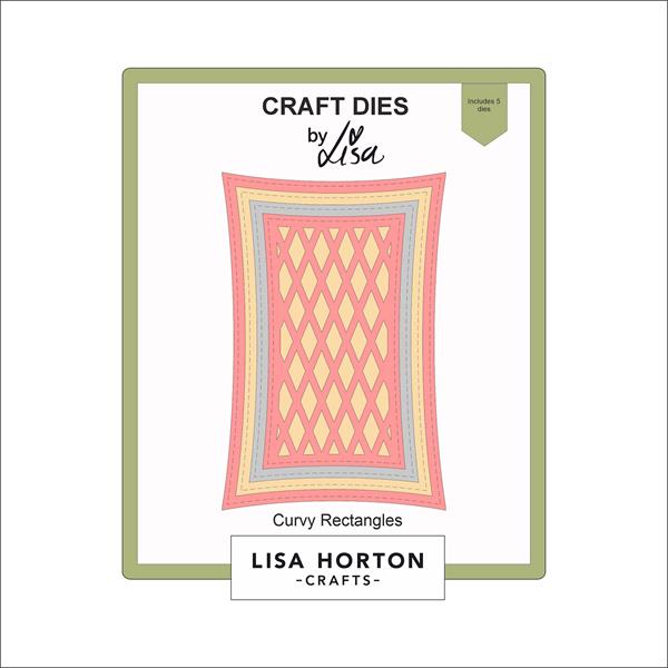 Lisa Horton Crafts Curvy Rectangles Die Set - 5 Dies - 240425