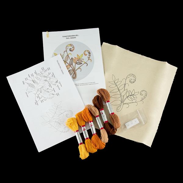Quilt Dragon Kits Autumn Fern Crewel Embroidery Kit - 242198