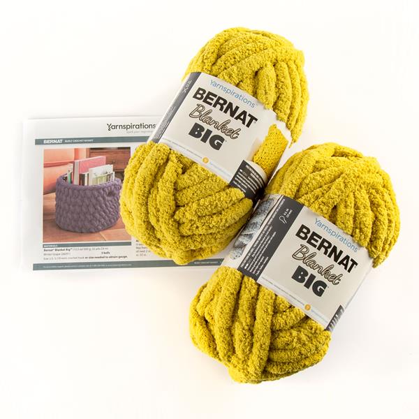 Bernat Blanket BIG Yarn Bundle - Includes: 2 x 300g Yarn Balls with Pattern