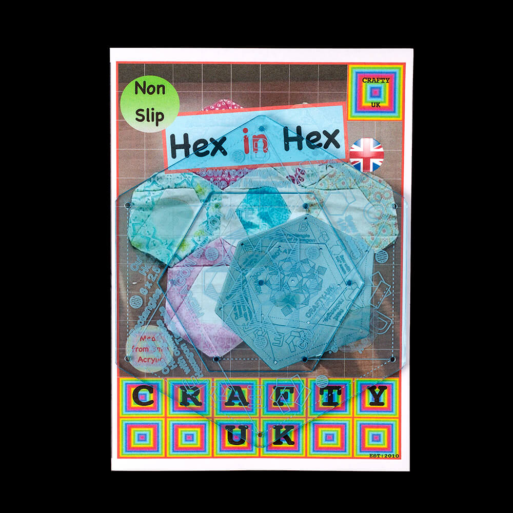 Crafty UK What the Hex Template Set - 245857