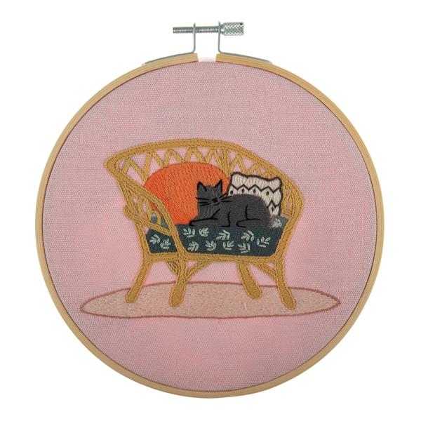Trimits Cat Embroidery Kit with Hoop - 246520