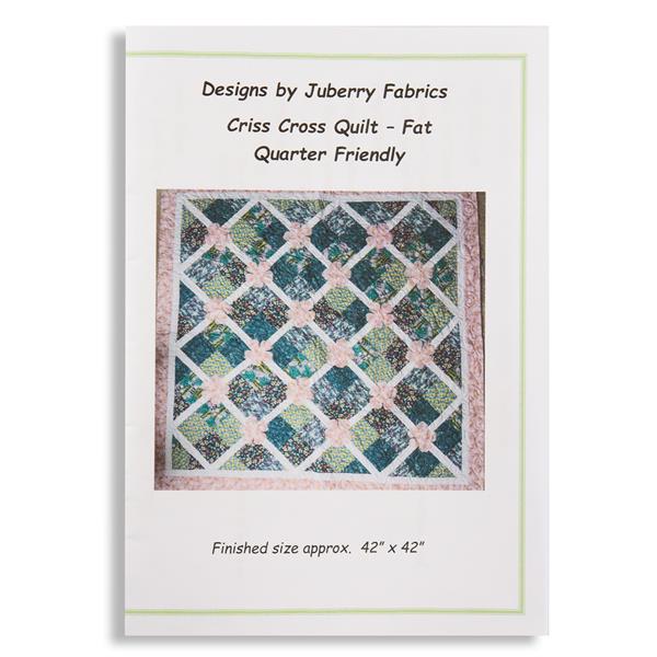 Juberry Designs Criss Cross Quilt Pattern - Fat Quarter Friendly - 249583