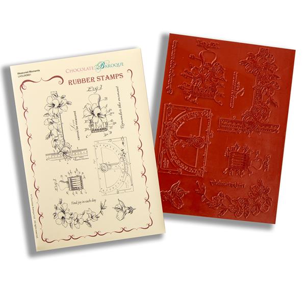 Chocolate Baroque Measured Moments A5 Mounted Stamp Sheet - 9 Ima - 249629