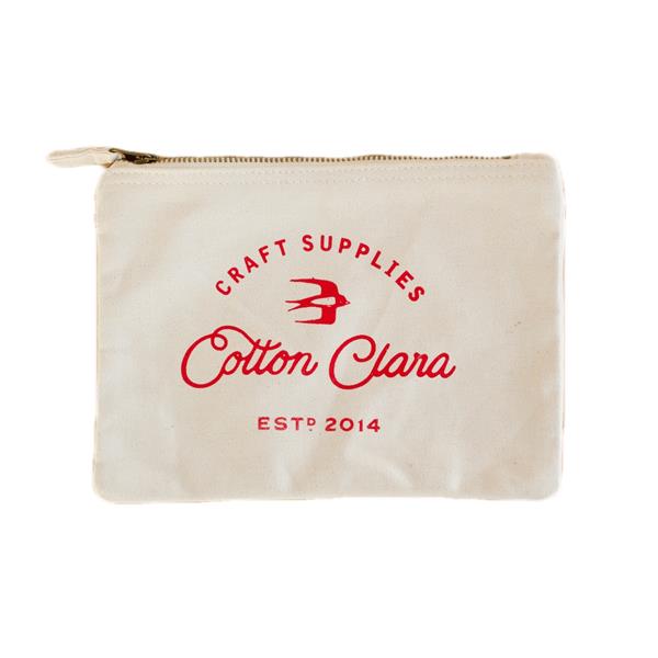 Cotton Clara Natural Sewing Pouch - 250155
