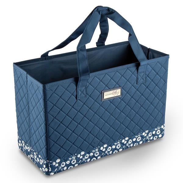 Everything Mary Blue Floral Sewing Machine Carry Tote - 250546