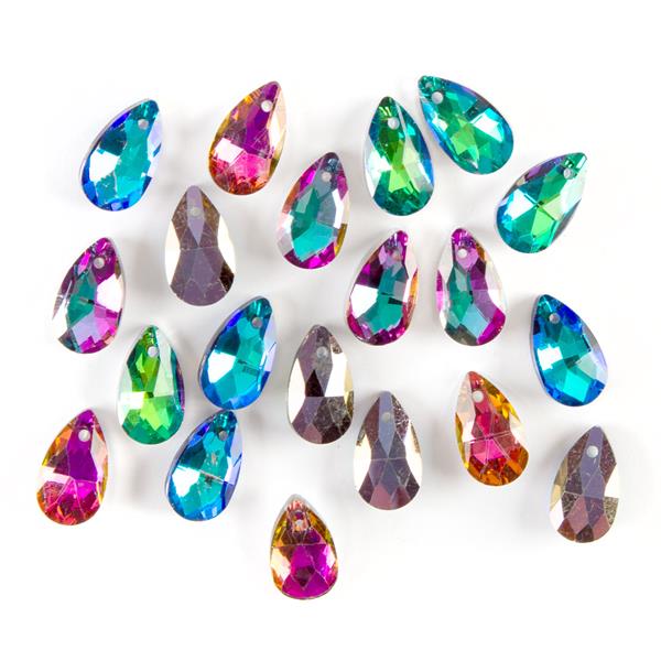 Impressions Crafts Mixed Electroplated Drop Beads - 20 Pieces - 252028