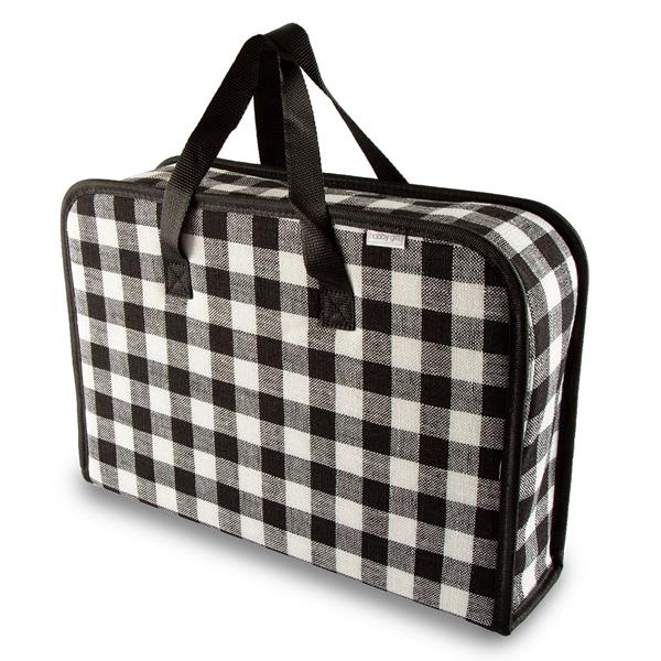 Hobby Gift Monochrome Gingham Project Case Large - 254788
