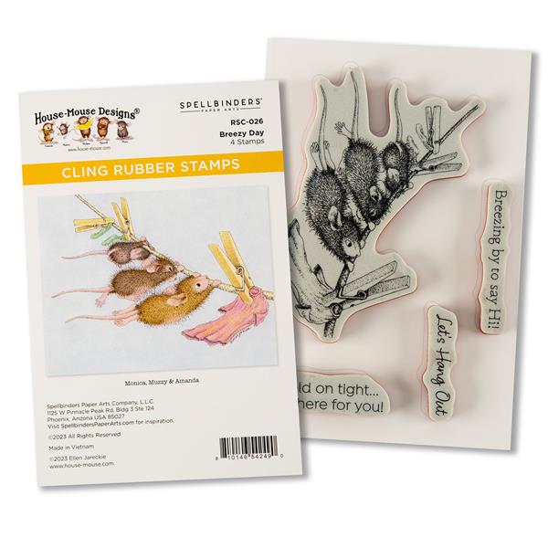 House Mouse Spring Has Sprung - Breezy Day Cling Rubber Stamp Set - 255402