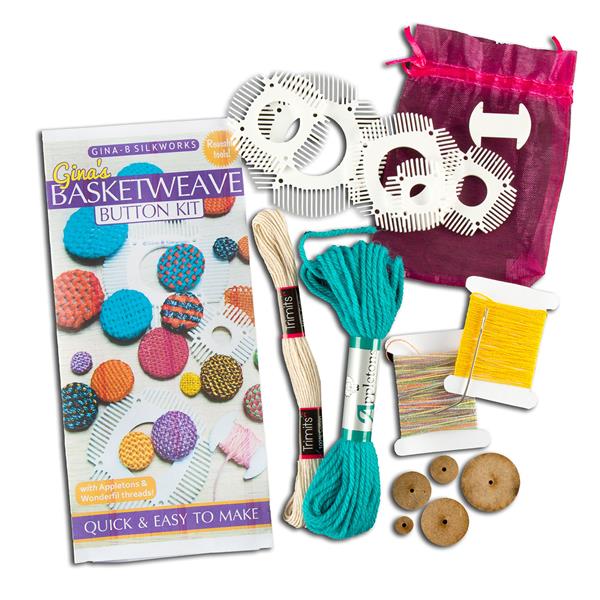 Gina-B Silkworks Basketweave Button Kit - 256614