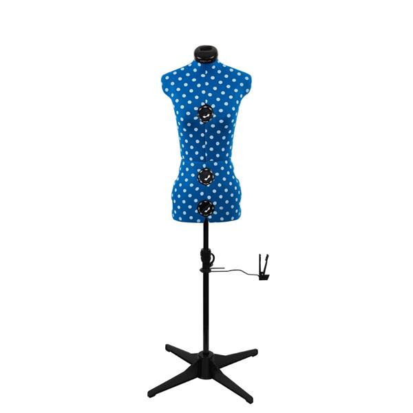 Sewing Online Duck Egg Blue Polka Dot Adjustable Dressmakers Dumm - 261822