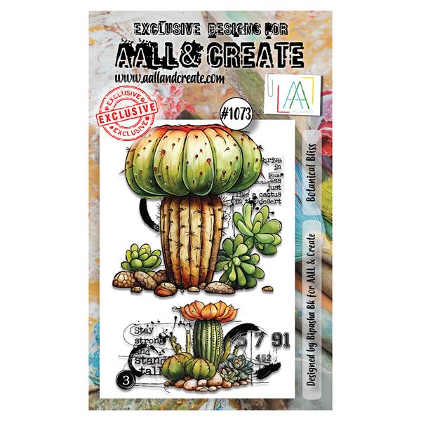 AALL & Create Bipasha Bk A6 Stamp Set - Botanical Bliss - 2 Stamps