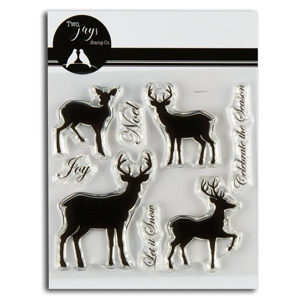 Two Jays Stamp Set 229 - Deer Silhouette - 8 Stamps - 266951