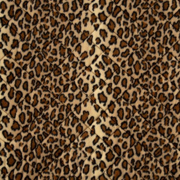 House of Alistair Pre-Quilted Navy Leopard Print Fabric Length - 1m x ...