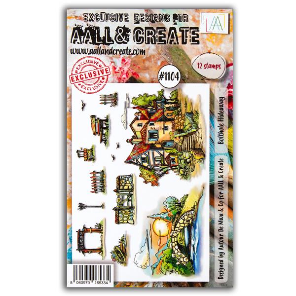 AALL & Create Autour de Mwa A6 Stamp Set - Bolthole Hideaway - 12 - 268949