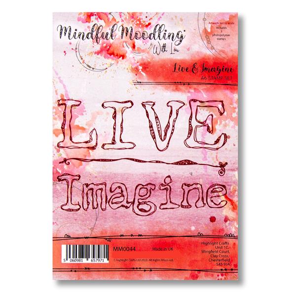 Mindful Moodling A6 Stamp Set - Live & Imagine - 3 Stamps - 271964