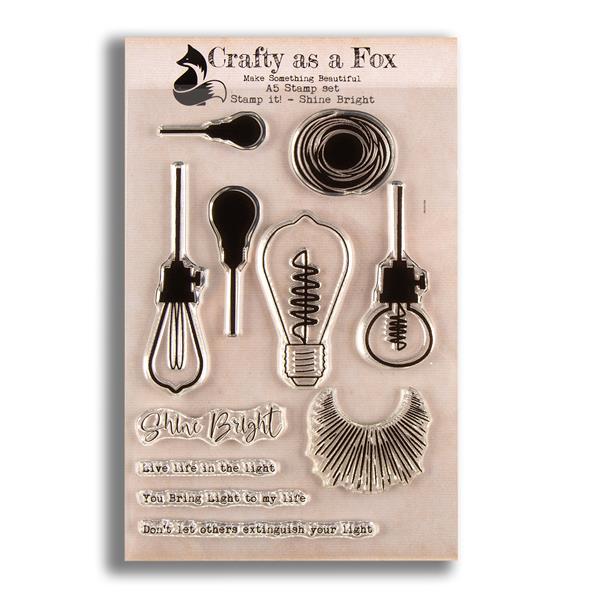 Crafty as a Fox Stamp It - Shine Bright A5 Stamp Set - 11 Stamps - 272810