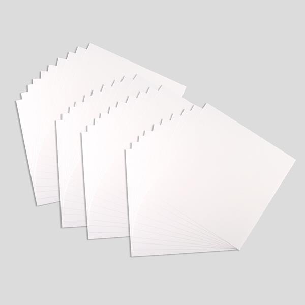 Oakwood 12x12" Pure White Card Pack 270 GSM - 40 Sheets Total - 273790