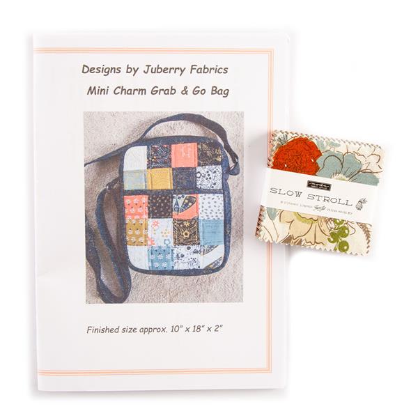 Juberry Designs Slow Stroll Mini Charm Pack with Bag Pattern - 274574