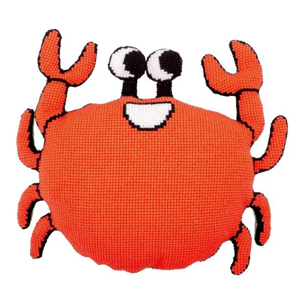 Vervaco Cross Stitch Eva Mouton Crab Cushion Kit - 274651