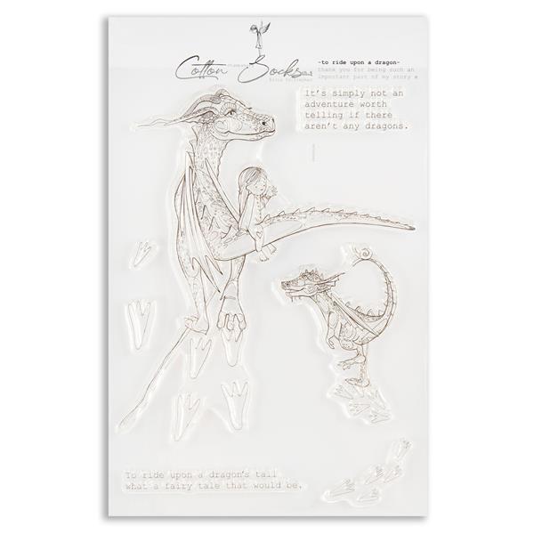 Stampanory Cotton Socks To Ride Upon a Dragon A5 Stamp Set - 7 St - 276254