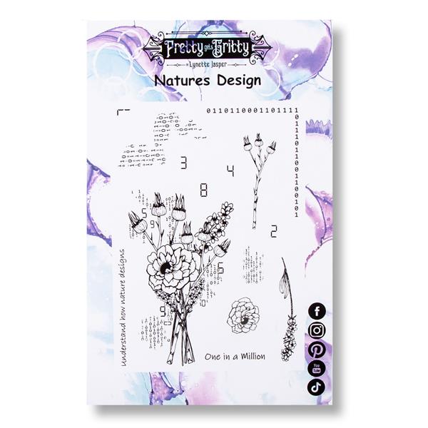 Pretty Gets Gritty A5 Stamp Set - Natures Design - 281392