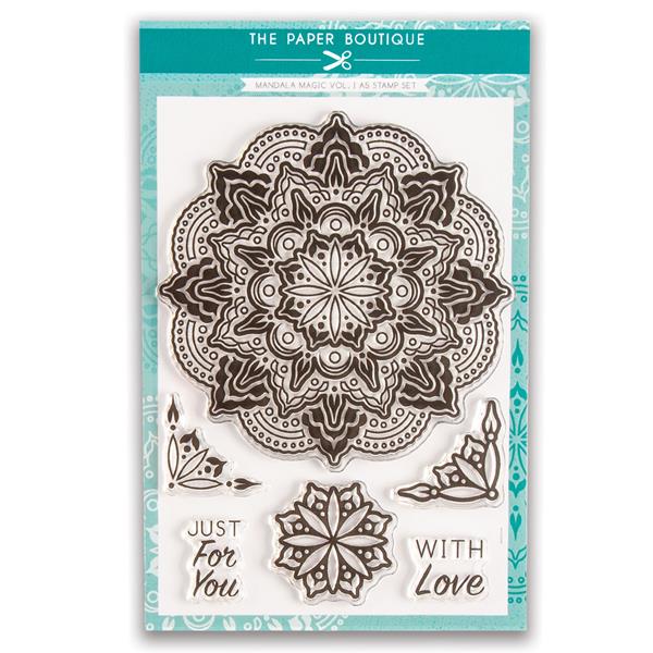 The Paper Boutique Mandala Magic A5 Stamp Set Vol I 6 Stamps