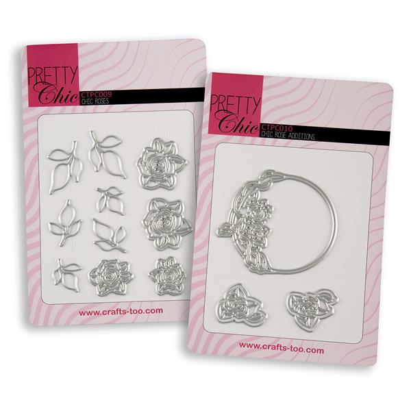 Pretty Chic 2 x Die Sets 09 & 10 - Chic Roses & Rose Additions -  - 282960