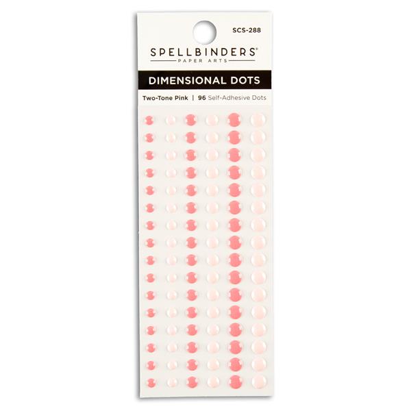 Spellbinders Nutcracker Two-Tone Pink Dimensional Dots - 284698
