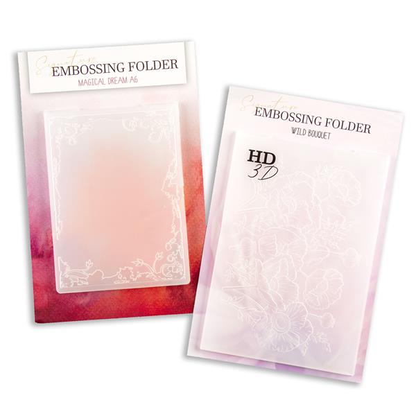 Stamps By Me Embossing Folder Duo - Magical Dreams & Wild Bouquet - 285780