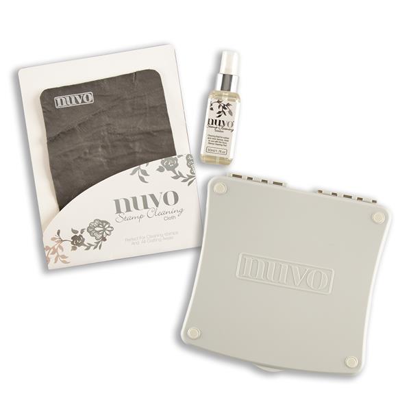 Tonic Studios Nuvo Stamp Cleaning Kit - Solution, Cloth & Pad - 287167