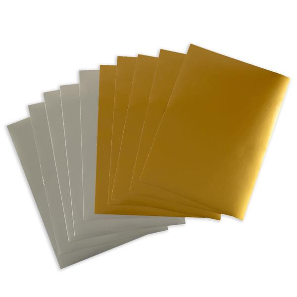Sweet Factory A4 Gloss Self-Adhesive Vinyl - Precious Metals - 10 - 288855