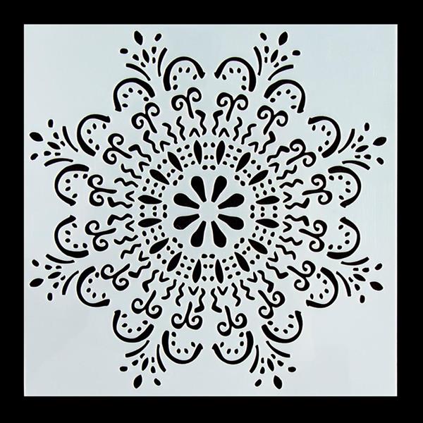 Pretty Gets Gritty Indian Summer Stencil - Flower of Paradise - 289404