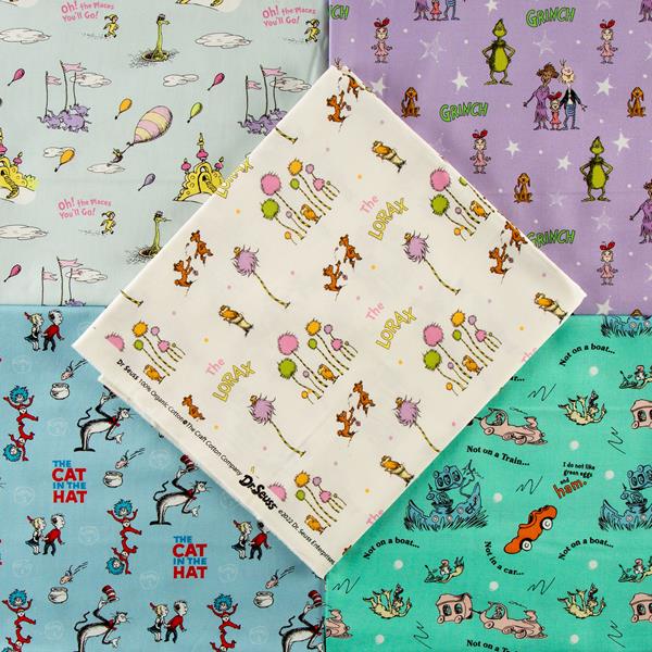 The Craft Cotton Co Dr Suess Books 100% Cotton Fabric Bundle - In - 289663