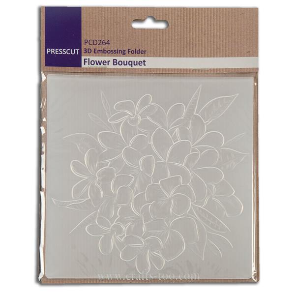 Press Cut 3D Embossing Folder - Flower Bouquet - 290668