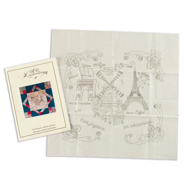 Sew Enchanting 'En France' Star Cushion Pattern with Pre-Printed  - 292170