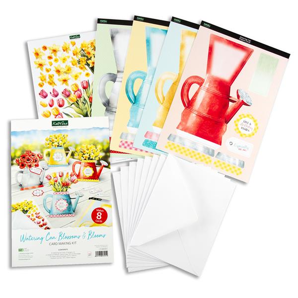Katy Sue Designs Watering Can Blossoms and Blooms Card Making Kit - 292262