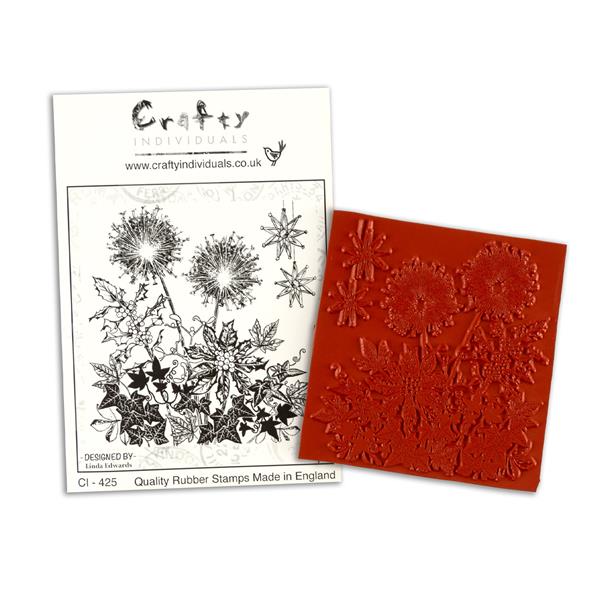 Crafty Individuals Winter Garden Cling Mounted Rubber Stamp - 292585