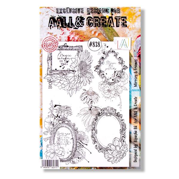 AALL & Create Bipasha A5 Stamp Set - Mirrors & Frames - 4 Stamps - 295958