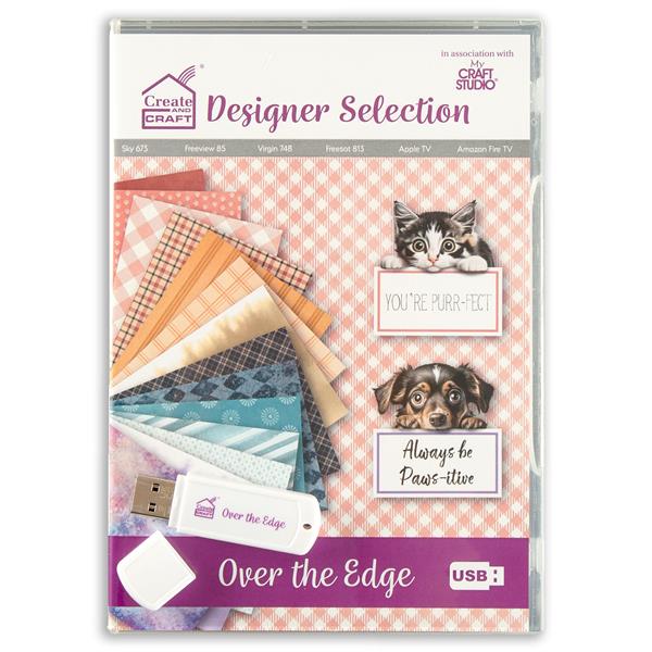 Create and Craft Over the Edge Designer Selection USB - 301567