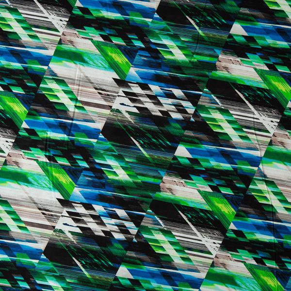 Funky Needlework Green Jazz Extra Wide Printed Cotton Fabric - 2m - 308396