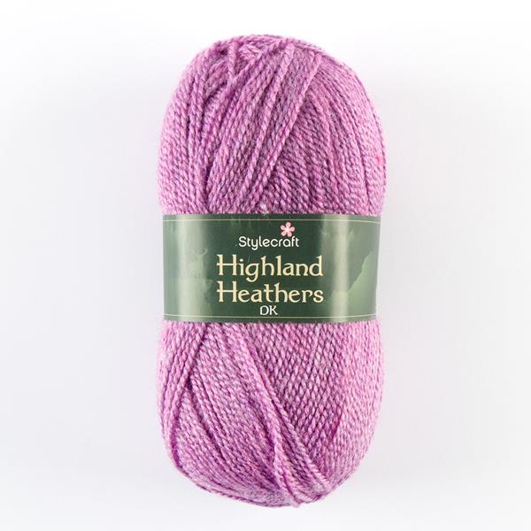 Stylecraft Highland Heathers DK Yarn - Heather - 100g - 100% Prem - 311094