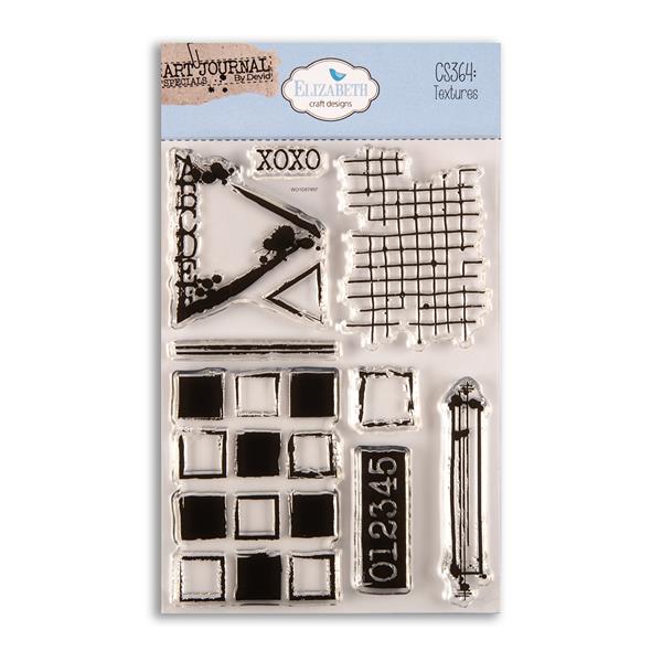 Elizabeth Craft Designs Stamp Set - Textures - 8 Stamps - 311868