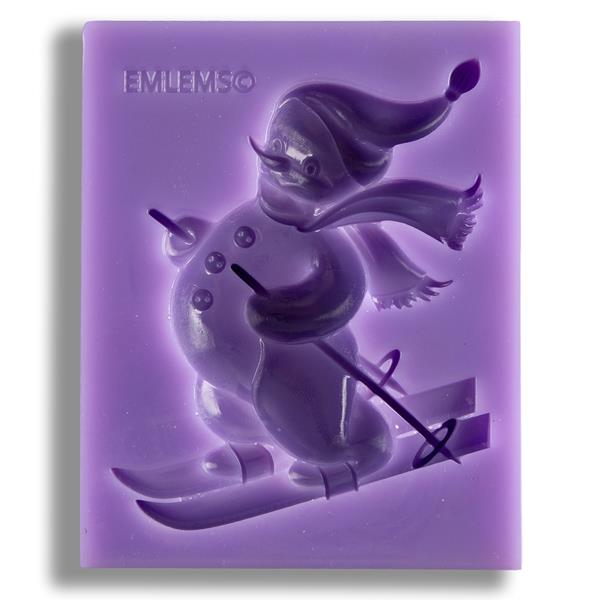 Emlems Skiing Snowman Silicone Mould - 314790