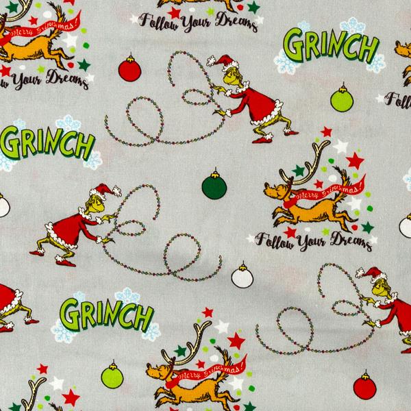 The Craft Cotton Co The Grinch Bright & Bold Max 1m Fabric - 100% - 315588